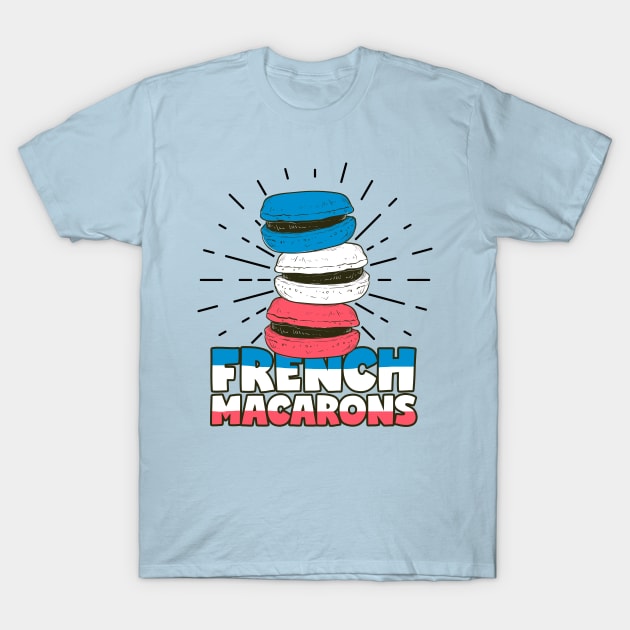 French Macarons France Pastry T-Shirt by voidea